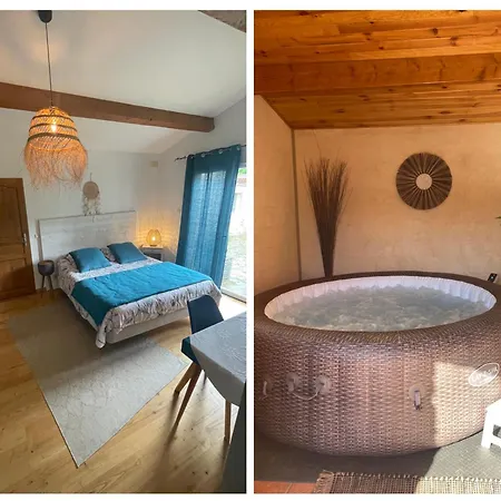 La Chambre Haute, sa kitchenette, son spa et son jardin à Nîmes-3